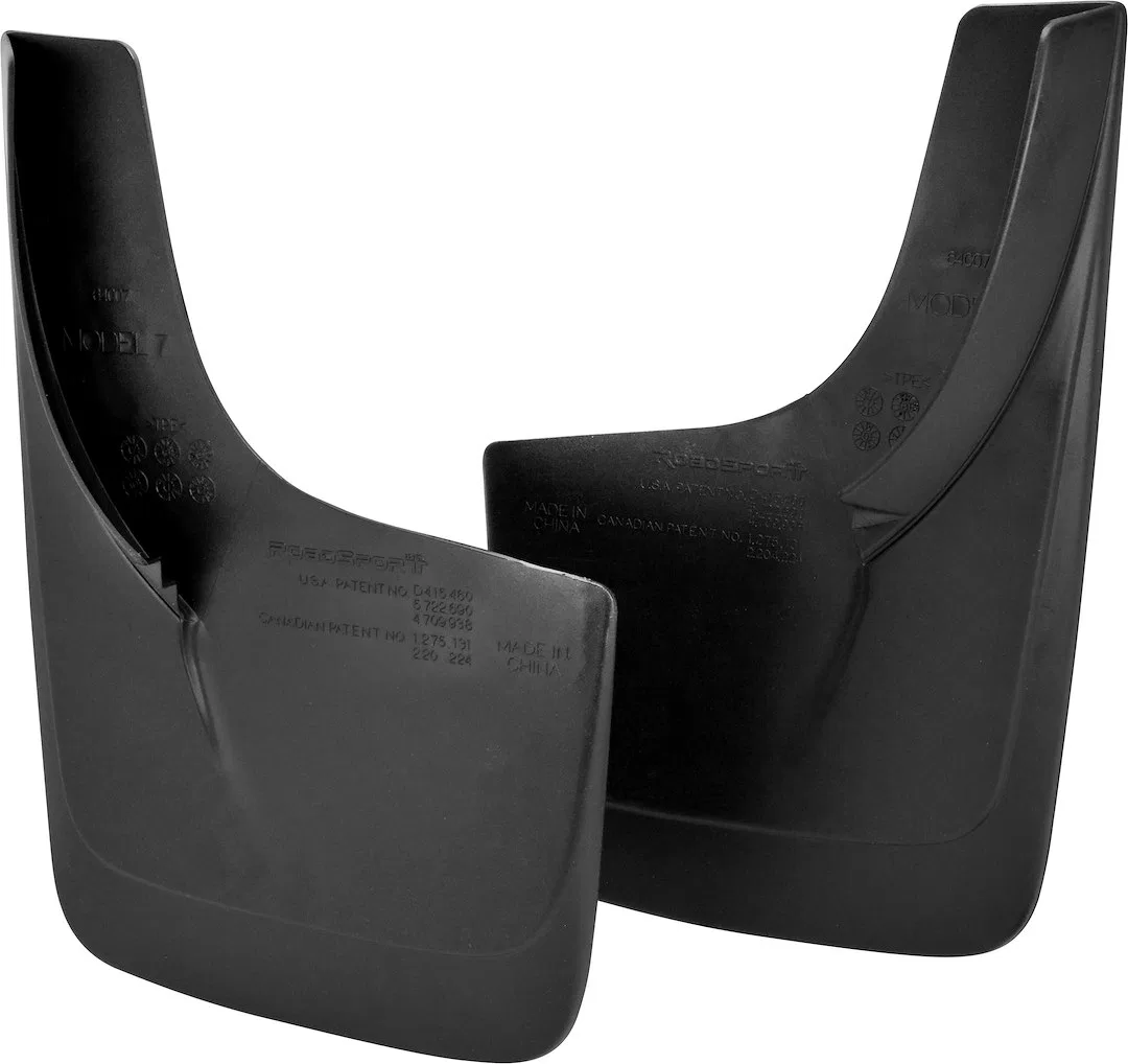 6417 – HOPKINS Mud Flap, Multi-Fit Set Of 2 Contoured Without Logo Black OE-Approved Material Screw On Requires Insta...